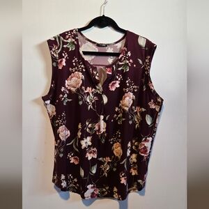 Papermoon 2XL red maroon sleeveless top